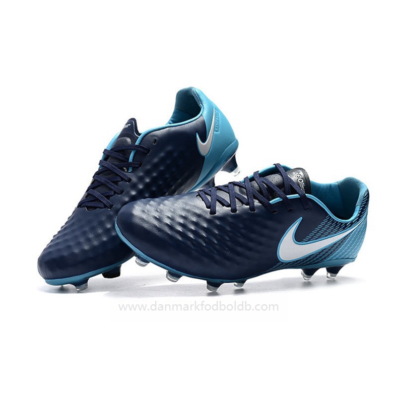 Nike Magista Opus Ii FG Fodboldstøvler Herre – Blå Hvid